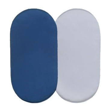 Huanglei 2PCS Newborn Baby Mose Basket Sheet Bassinet Sheet Cradle Sheet Pram Bassinet Pads Changing Basket Satin Fitted Sheet Set