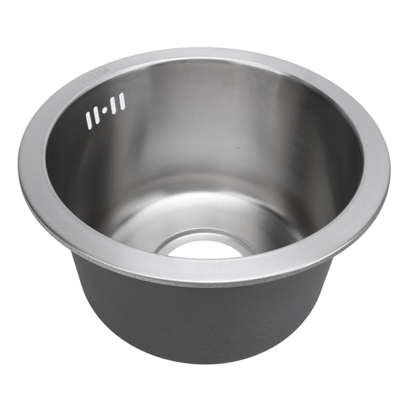 Undermount Kitchen Sink, 28cm Stainless Steel Handmade Single Bowl Kitchen Sink with Strainer,  Undermount Kitchen Bar Sink, Small Single Bowl Kitchen Sink for Kitchen Bar RV