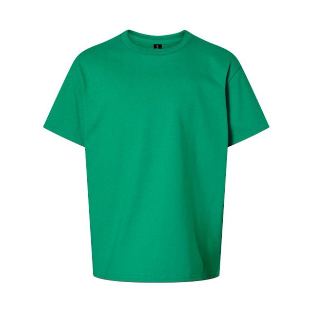 Gildan T-Shirt Ultra Cotton pour Jeunes, L, Vert Kelly