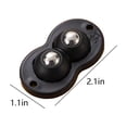thumbnail image 3 of Yhmxh Adhesive Pulley Universal Wheel, Can Be Fixed On The Bottom Of The Trash Can, The Bottom Of The Storage Box, Etc., Easy To Move (4 Pcs, Double Ball Pulleys) Kitchen Essentials Home and Kitchen, 3 of 6