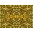 thumbnail image 1 of Ahgly Company Tapis Rectangulaire Lavable en Machine Intérieur Transitionnel Jaune, 5 Pieds x 8 Pieds, 1 of 7