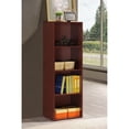 thumbnail image 2 of Pemberley Row Engineered Wood Mahogany Bookcase Rectangular Multipurpose 47.36" Unassembled, 2 of 5