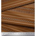 thumbnail image 2 of Soimoi Polyester Crepe Fabric Geometric Southwestern Printed Fabric 1 Yard 52 Inch Wide, 2 of 3