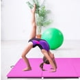 thumbnail image 4 of BalanceFrom 10ft x 4ft x 2in 4-Panel All-Purpose Folding Gymnastics Mat, Pink, 4 of 10