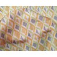 thumbnail image 4 of oneOone Silk Tabby Fabric Diamond Geometric Print Fabric By The Yard 42 Inch Wide, 4 of 4