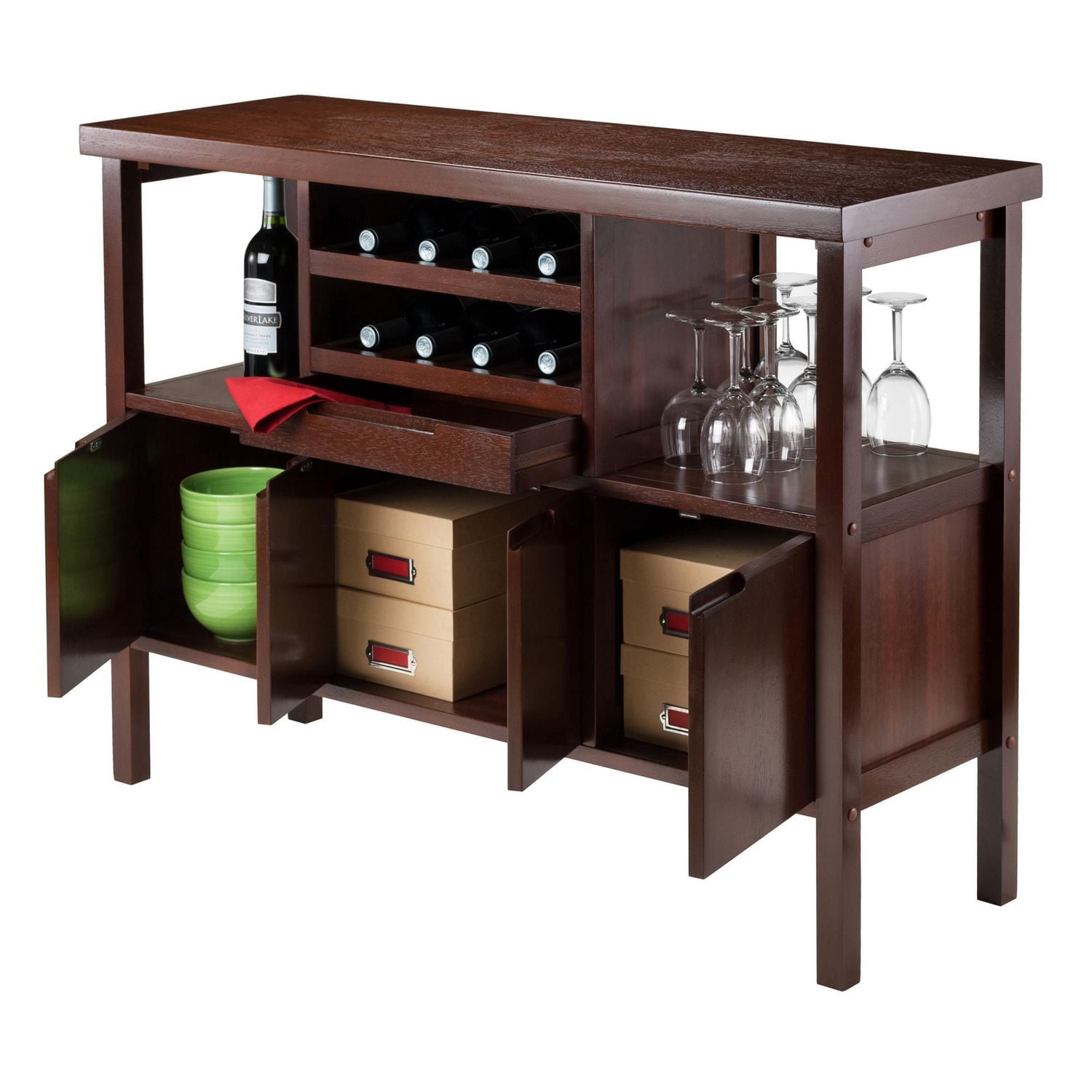 Winsome Diego Buffet/Sideboard Table in Walnut Finish - 94746