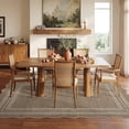thumbnail image 4 of 9x12 Indoor Outdoor Rug, Modern Scalloped Washable Living Room Rug, Brown, 4 of 8