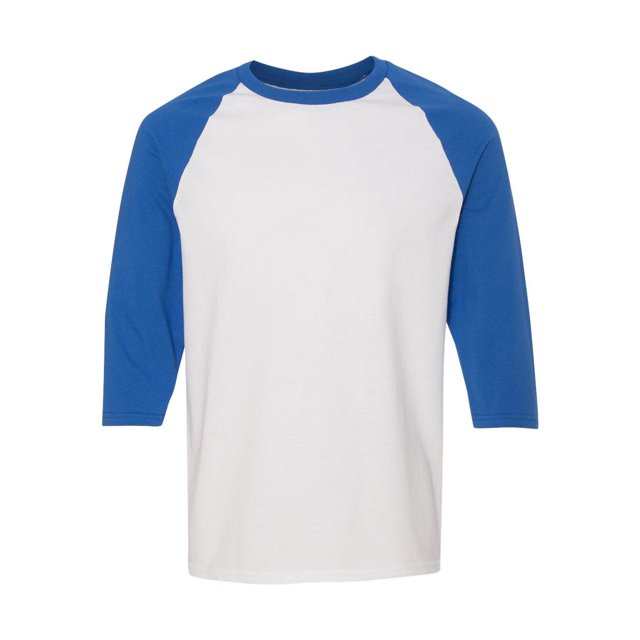 Gildan T-Shirt de Baseball en Coton Épais à Manches Raglan Trois-Quarts