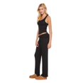 thumbnail image 4 of No Boundaries Women's Rib Pajama 2-Piece Set, 4 of 6