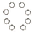 thumbnail image 3 of Roulement RC, Fonctionnement Stable 10x15x4mm Roulements à Billes RC Haute Résistance 8 Pcs pour HPI WR8 B021 Argent B030, 3 of 7