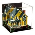 thumbnail image 1 of Better Display Cases Versatile Acrylic Display Case - Medium Square Box with Mirror, Green Risers and Black Base 9.75" x 9.75" x 9.75" (V02), 1 of 8