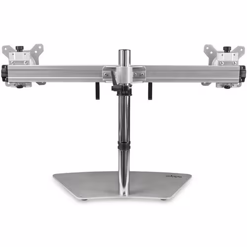 thumbnail image 4 of Startech Dual Monitor Stand, Free Standing Desktop Pole Stand for 2x 24" (17.6lb/8kg) VESA Mount Displays, Height Adjustable, Silver, 4 of 5