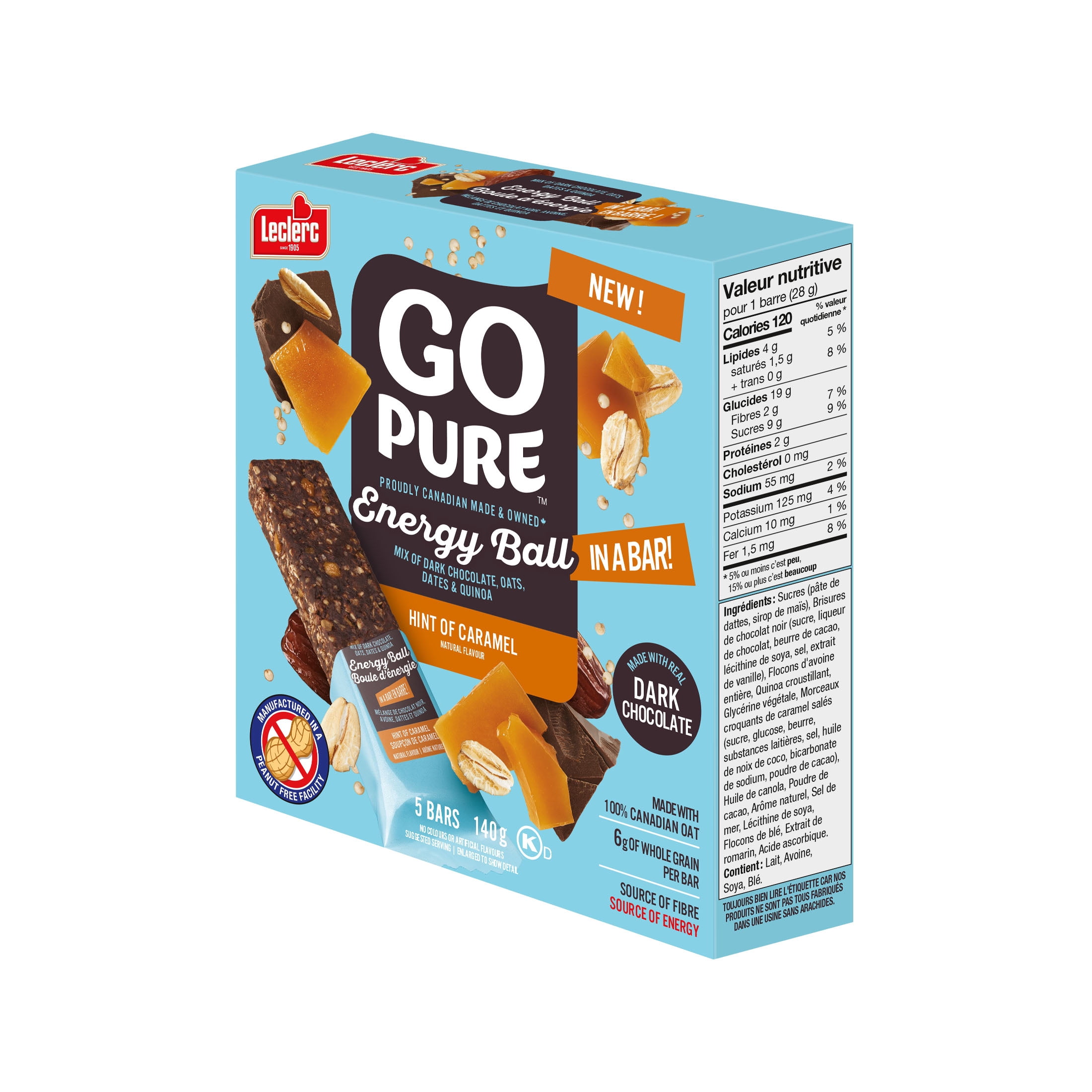 GO PURE ENERY BALL IN A BAR - HINT OF  CARAMEL