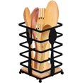 thumbnail image 1 of Utensil Holder, Kitchen Utensil Holder, Square Kitchen Utensil Stand, Black, 1 of 5