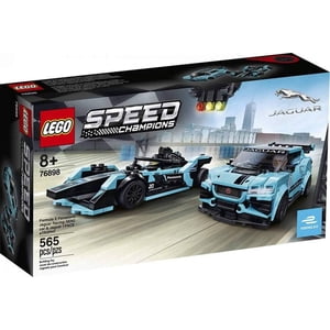 LEGO Champions de vitesse 76898 Kit de construction: Formule E Panasonic Jaguar Racing Gen2 Voiture et Jaguar I-PACE eTROPHY