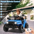 thumbnail image 4 of Costway 12V Kids Ride on Truck Car Battery Powered Electric Vehicle with Remote Control Blue, 4 of 10