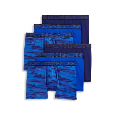 Jockey Men's Active Microfiber 5" Boxer Brief - 6 Pack