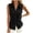 Black, variant on hotojiny Sleeveless Tops for Women Summer Button down Office Wear V Neck Collared Blouses Lightweight Work Cargo Shirt