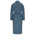 thumbnail image 3 of ShomPort Men's Fleece Pajamas Long Sleeve Open Front Textured Bathrobes Solid Color Fall Winter Warm Casual Robes with Pockets, 3 of 4