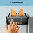 thumbnail image 2 of Chefman Smart Touch 4 Slice Digital Bread Toaster, 6 Shade Settings, Bagel Mode - Stainless Steel, New, 2 of 7