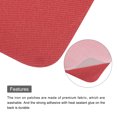 thumbnail image 4 of Uxcell 6 Pcs Pièces Thermocollantes Patchs de Réparation en Tissu pour Vêtements Rouge, 4 of 6