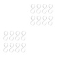 thumbnail image 3 of Shengyu 8 Pcs S-shaped Hook with Buckle Bathroom Clothes Cooking Tool Hanger White 2Set, 3 of 6