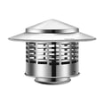 thumbnail image 2 of Housse de Conduit de Cheminée Chapeau de Cheminée Haut Capuchon de Cheminée Toit Housse de Cheminée contre la Pluie Dessus de Cheminée en Acier Inoxydable avec Écran, 2 of 2