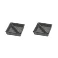 thumbnail image 2 of QualitChoice Home Hotel Felt Keys Tapes Phone Watch Storage Box Living Room Drawer Pens Remotes Jewellery Organizer Container Dark Grey 2PCS, 2 of 6