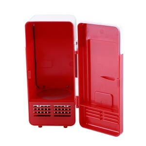Mini Réfrigérateur USB Propulsé, LED Mini USB Réfrigérateur refroidisseur chaud, réfrigérateur portable pour la maison de bureau de voiture