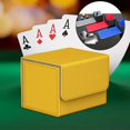 thumbnail image 4 of Card Deck Box Holder Game Card Storage Organizer , Closure ,Collectible Cards Case , yellow, 4 of 8