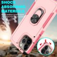 thumbnail image 3 of [PST] iPhone 15 Pro Max Ring Case, Dual Layers Heavy Duty Magnetic Hard Kickstand Case with Ring Stand, 3 of 5