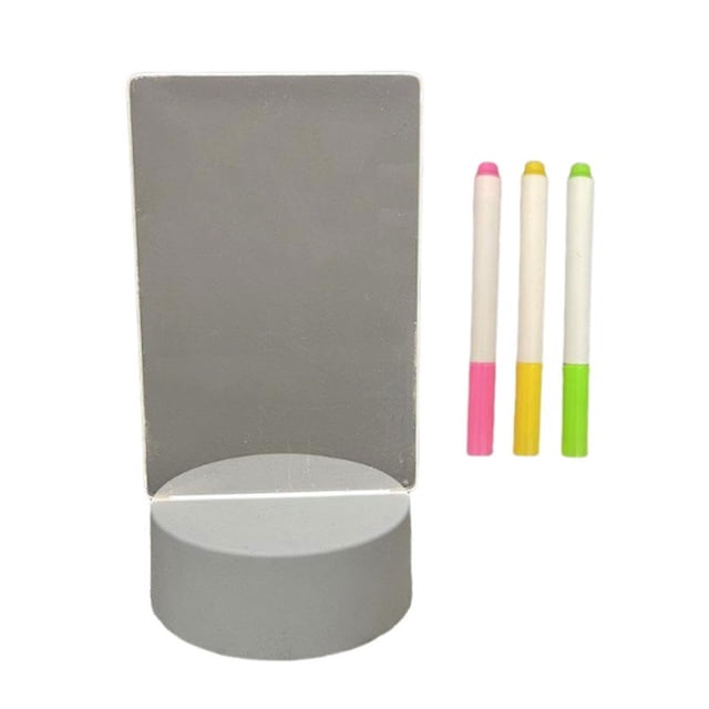 maskred Acrylic LED Drawing Board Creative Memo Board For Home Office Light Up Message Board Memo Board C Touch open