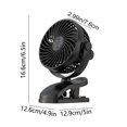 thumbnail image 4 of Powerful Oscillating Table Fan, 3 Speeds & 720掳 Adjustable Tilt, Silent Operation & Long Standby, USB-Powered For Versatile Use, Portable For Bedroom Office Outdoor Camping, 4 of 6