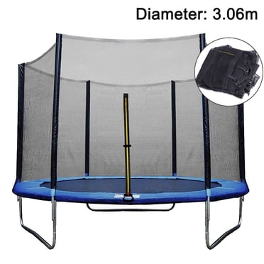 Trampoline Enclosure Safety Mesh Net Replacement Screen Netting , PVC Trampoline Replacement Net for 8 Poles