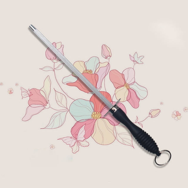 Yhmxh Kitchen Gadgets Kitchen Gifts Kitchen Essentials Kitchen Tools Stainless Steel Knife Sharpener Powerful Knife Sharpener Butcher's Knife Sharpener Stick sharpening rod