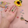 thumbnail image 4 of Uxcell Random Glass Flower Beads Transparent Floral Bead Hibiscus Beads Light Pink, 4 of 6