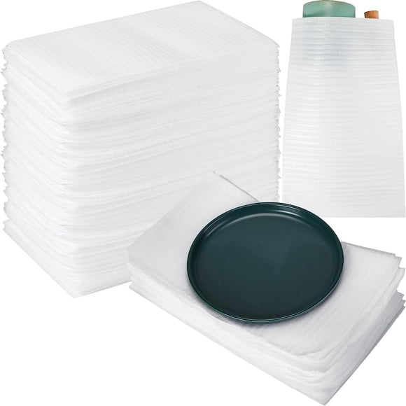 CUITING 100 Pcs Pochettes en Mousse pour Coussins 11.8”x13.7” Fournitures d'Emballage pour Déplacer Enveloppes en Mousse Protection des Articles Fragiles Rembourrage en Mousse pour Emballage Plats/chine/tasses/p