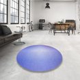 thumbnail image 4 of Ahgly Company Tapis d'Intérieur Lavable en Machine Carré Transitionnel Bleu Ciel, 6 Pieds Carré, 4 of 7