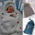 thumbnail image 3 of Couverture Tricotée pour Bébé Emmaillotage Sac de Couchage Accessoires de Photographie, 3 of 4