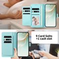 thumbnail image 4 of iPhone 17 Leather Wallet Case, Book Style Cover with Tab Closure, Pink, 4 of 6