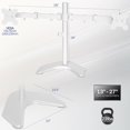 thumbnail image 3 of Dual LED LCD Monitor Standing Desk Stand for Screens up to HeavyDuty Fully Adjustable Arms with Max VESA xmm, 3 of 9