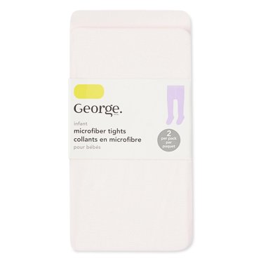Lot de 2 paires de collants en microfibre George pour bébés filles