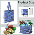 thumbnail image 4 of Construction Themed Reusable Fabric Tote Bag - Large Capacity Washable & Foldable, 4 of 5
