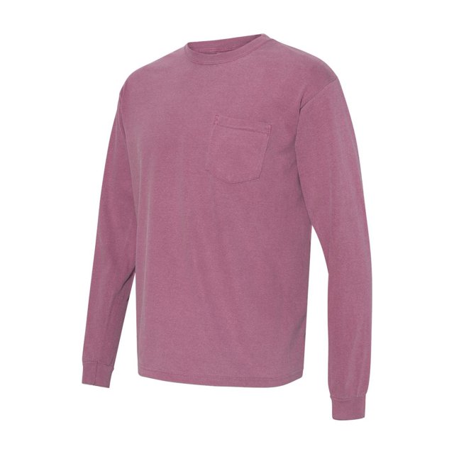 Comfort Colors T-Shirt à Manches Longues pour Adulte avec Poche