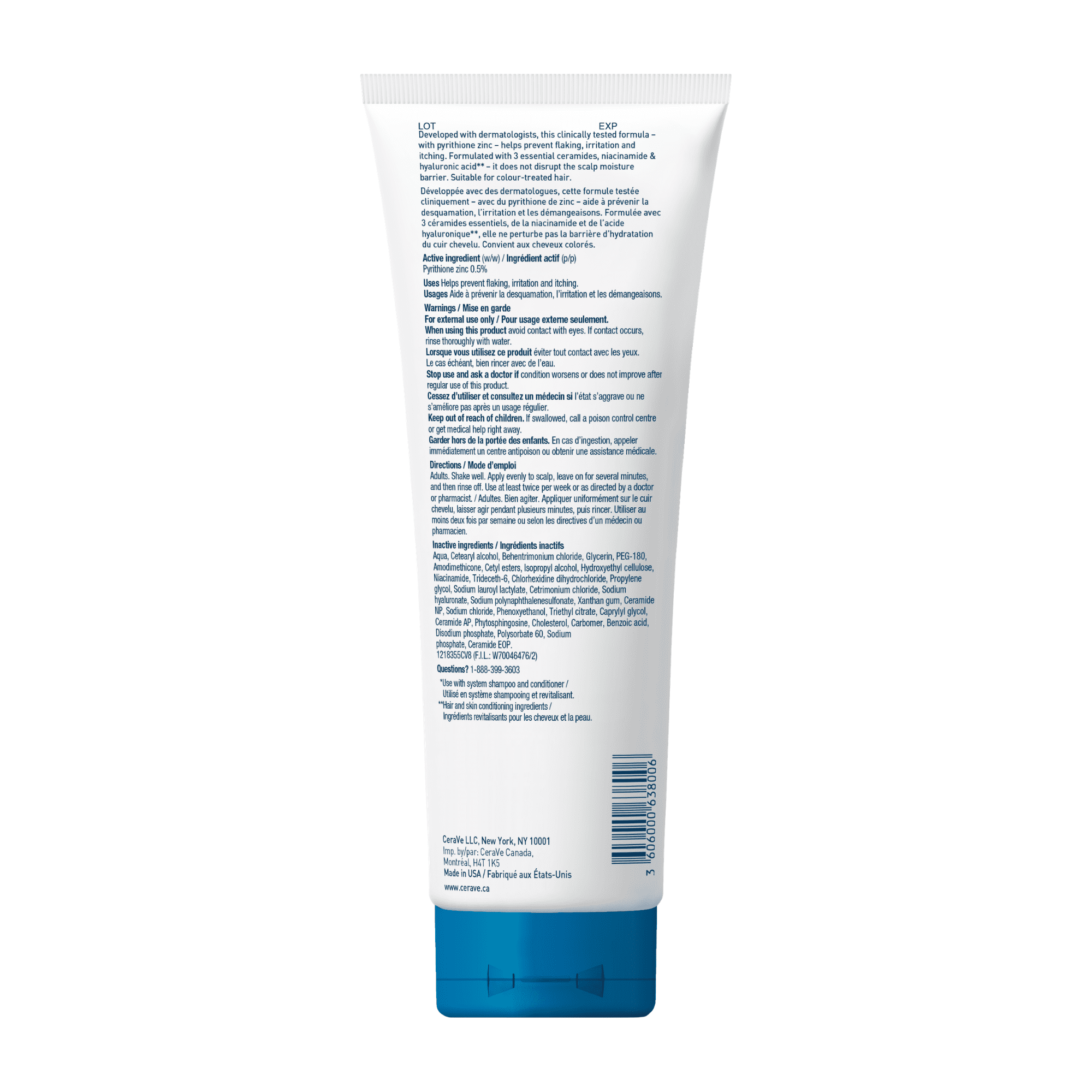 CeraVe Anti-Dandruff Hydrating Conditioner, Clinically Tested Conditioner with 0.5% Pyrithione Zinc, 266mL