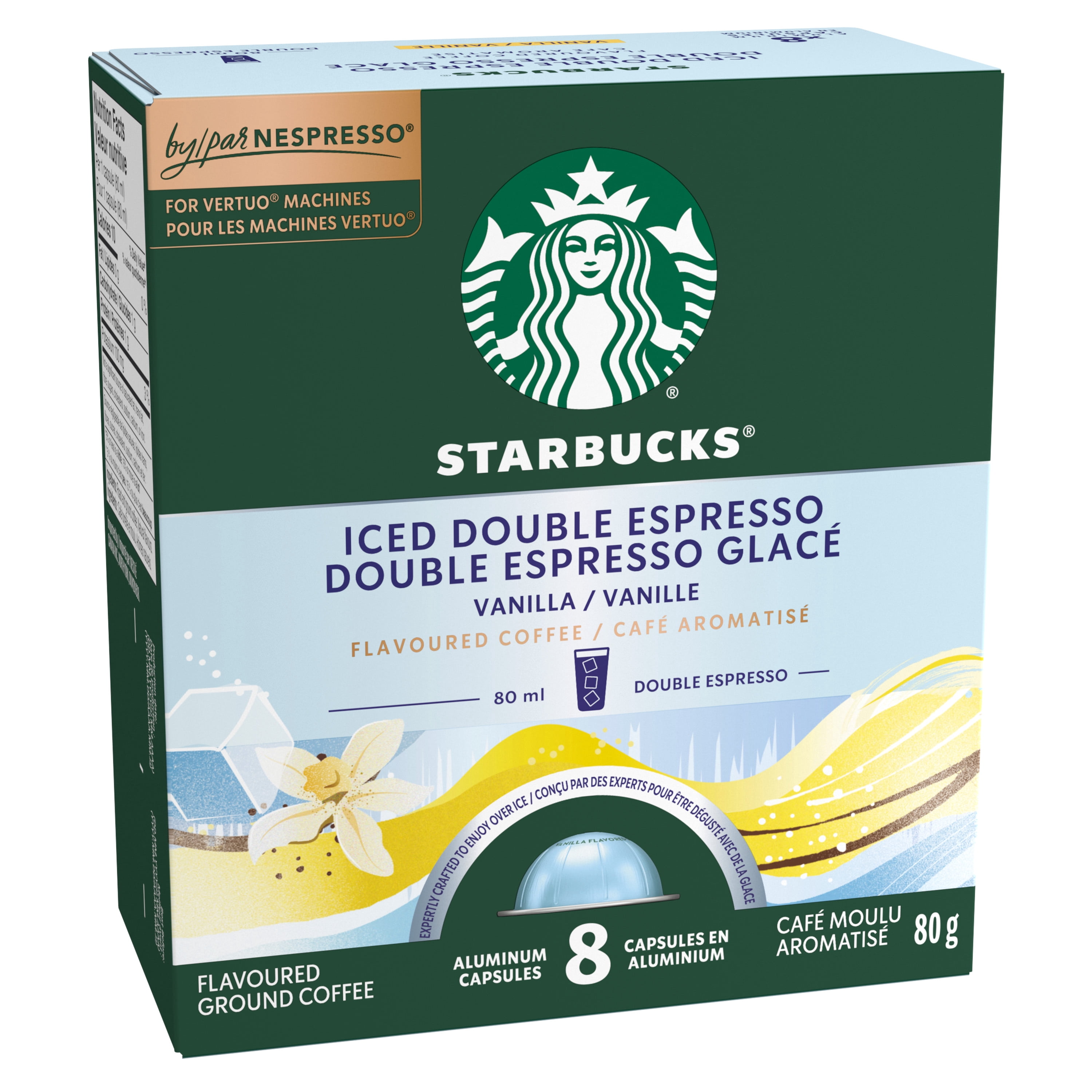 STARBUCKS Iced Double Espresso Vanilla Flavoured Coffee Capsules
