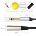 thumbnail image 4 of 6.35mm To XLR Audio Cord Professional Audio Adapter Cable for Speaker System Mic, 4 of 9