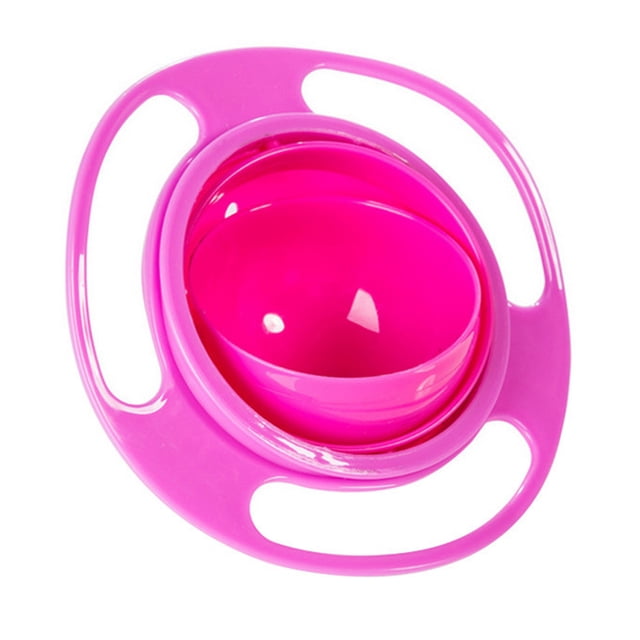 Bol Gyroscopique pour Bébé Rotation à 360 Degrés Résistant aux Déversements Bol d'Alimentation pour Enfants