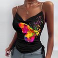 thumbnail image 1 of SMihono Hauts pour Femmes Débardeur pour Femmes Mode Décontractée Femmes Camisole Imprimée Sans Manches Col en V Hauts pour Dames Gilet Ajusté Débardeurs pour Femmes Hauts d'Été pour Femmes, 1 of 5