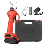48V Cordless Electric Pruning Shears Portable Garden Shears Tree Trimmer Branch Cutter with Lithium Battery Adapter for Gardening